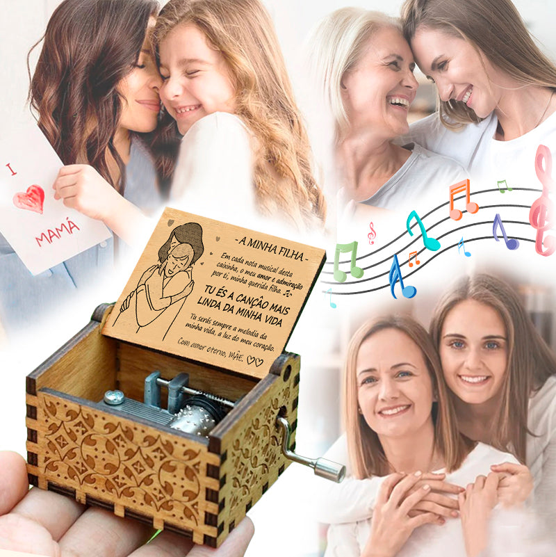 Mãe para Filha: Caixa musical com mensagem especial